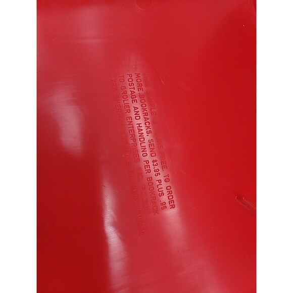 Vintage Dr. Seuss “Cat in the Hat”Book Shelf Holder Plastic Storage Folding Rack - Picture 12 of 15